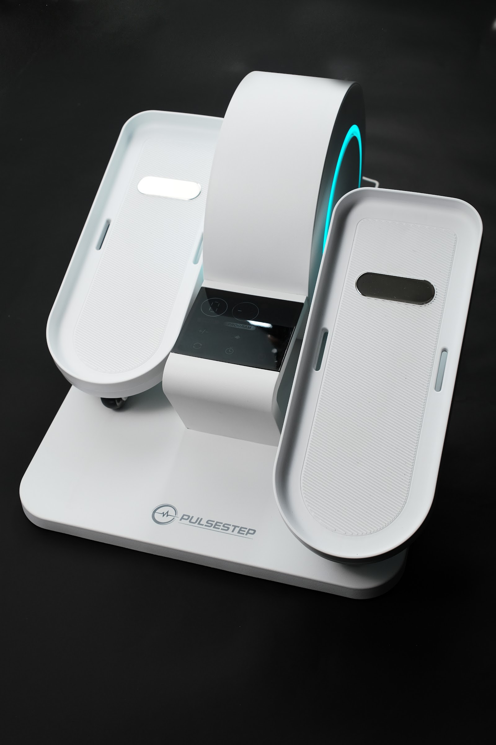 Pulse Step — Compact footprint: Folds down to tuck beside a chair, sofa or desk.